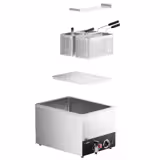 Electric Mașină de fiert paste - de banc - 25 litri - 3,2 kW - cu robinet de scurgere - incl. 3 coșuri - Profesional