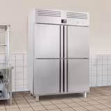 Armoire réfrigérée positive Inox AISI 304 PREMIUM PLUS - GN 2/1 - 1240 L - avec 4 demi-portes