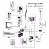 Wandhaube - 1000mm - mit Filter & Lampe