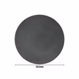 (6 pieces) SELTMANN WEIDEN | Porcelain Coupe Dinner Plates – Anthracite - Ø 26 cm - Flat