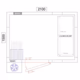 Étagère de base en aluminium - 1195 x 1800 mm - Capacité de charge : 600 kg