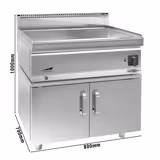 Commercial Electric Bain Marie 2x GN 1/1 Stand Unit ECO - 2.40 kW - 85 °C Max - Safety Thermostat - Splash Guard