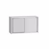 Nerezová nástěnná skříňka ECO - 1000x400 mm - s posuvnými dveřmi - výška 650 mm