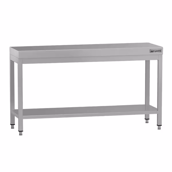 Worktable ECO Stainless steel - 1600x700mm - with undershelf without upstand