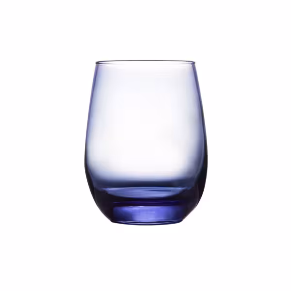 (12 stuks) LIBBEY | STEMLESS - Wijnglas - 451ml - Blauw