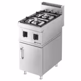 Fourneau à gaz – 10 kW – 2 brûleurs – avec soubassement avec 1 porte