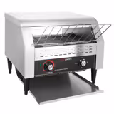 Futószalagos kenyérpirító - kézi vezérléssel - 2,6 kW - kb. 450–500 szelet/óra