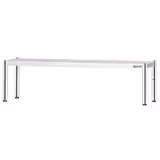 Aufsatzbord Edelstahl - 1 Etage - 1800x370mm - höhenverstellbar