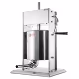 Embutidora manual - 10 litros - acero inoxidable - incl. 4 accesorios para embutidos y 3 accesorios para churros