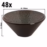 (48 pcs) Dessert Bowl - TURKEY - Stoneware - 100ml - round - Ø 100mm - Brown/Blue
