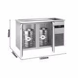 Direct Draw Beer Dispenser / Kegerator PREMIUM - 1550x700mm