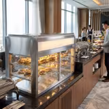 Countertop display fridge Self-Service - 225L - 900mm - Double glazing - square - with 2 shelves - rear sliding doors