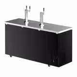 Dispensador de cerveza de barril de tiro directo - 3x 50 litros - 1850x620mm - 3 puertas macizas - 3 grifos