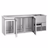 Direct Draw Beer Dispenser / Kegerator PREMIUM - 2500x700mm - Triple Glass Doors