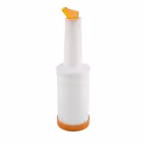 (6 Stück) Dosier- & Vorratsflasche - 4 teiliges Set - 0,85 Liter - Polypropylen