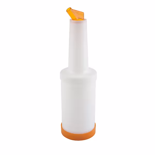 (6 stycken) Dosering- & förvaringsflaska – 4-delat set – 0,85 liter – Polypropen