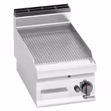 شواية مسطّحة غاز تجارية - 6,90 kW - مُضلّع - مساحة الشواء: 395x500mm