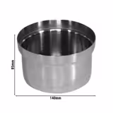 (6 Stück) Schale - BRIDGE - Edelstahl - Ø 140mm - passend für 14980 & 13980