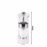 (6 pieces) PEUGEOT | OSLO - Salt Mill - Acrylic/Stainless Steel - Height: 140mm