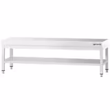 Table sous-plan inox - 2000x600 mm – avec étagère inférieure