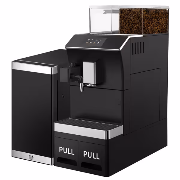 Professionele volautomatische espressomachine - 16 drankopties - 5" touchscreen - incl. versmelksysteem - incl. melkkoelkast
