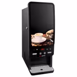 Máquina de bebidas quentes com 2 recipientes para pó - 1,8 kW - Digital - Preto