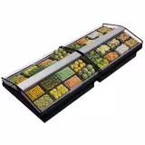 Stainless steel cover - for two Refrigerated Islands - 2500x487x33mm - for KIBL2580