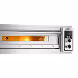 Commercial Italian Electric Pizza Oven 6+6 pizzas Ø33 cm – 400°C – Super‑Crisp humidity exhaust – 400V 3N/PE