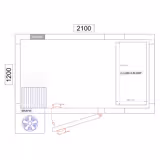 Étagère de base en aluminium - 952 x 1800 mm - Capacité de charge : 600 kg