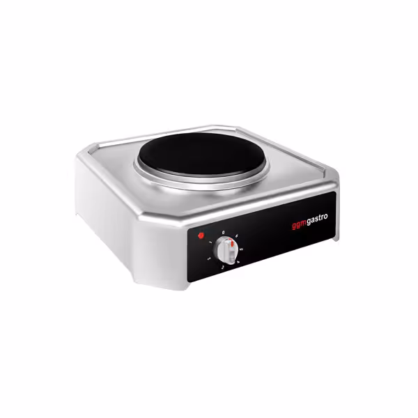 Fornello elettrico professionale - 405x455x180mm - 2,0 kW - 1 piastre tonde - versione top