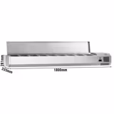 Opzetkoelvitrine ECO - 1800x335mm - 8x GN 1/4