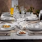 (6 pieces) Sea Wave Deep Soup Plate – Ø 300 mm - White - Porcelain