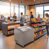 Congélateur coffre - 645x650mm - 117 L - Avec couvercle(s) coulissant(s) en verre