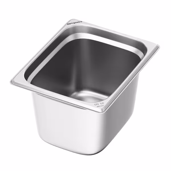 (1 piece) – Stainless Steel Gastronorm Pan GN 1/2 – Height 200 mm