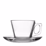 (24 pcs) AQUA - Coffee / tea cups - 195cc - incl. saucer