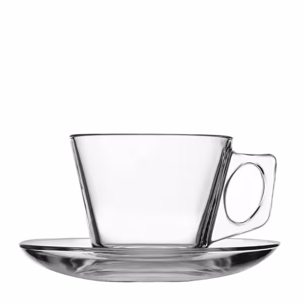 (24 sztuki) Filiżanka do kawy/herbaty i spodek – AQUA – 195 ml
