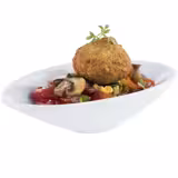 (20 pcs) Bowl - MINI - Melamine - 70ml - 135x75mm - Depth: 30mm - White