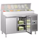 Saladette refrigerata professionale ECO - 1510x800mm - 2 porte - per 8x GN 1/3 vaschette