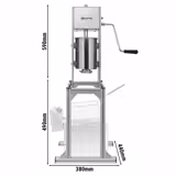 Macchina per churros - 5L - incl. Supporto 5 beccucci per churros
