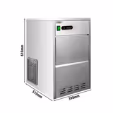 Eiswürfelbereiter - Hohlzylinder - 28 kg/24 h - Wassergekühlt