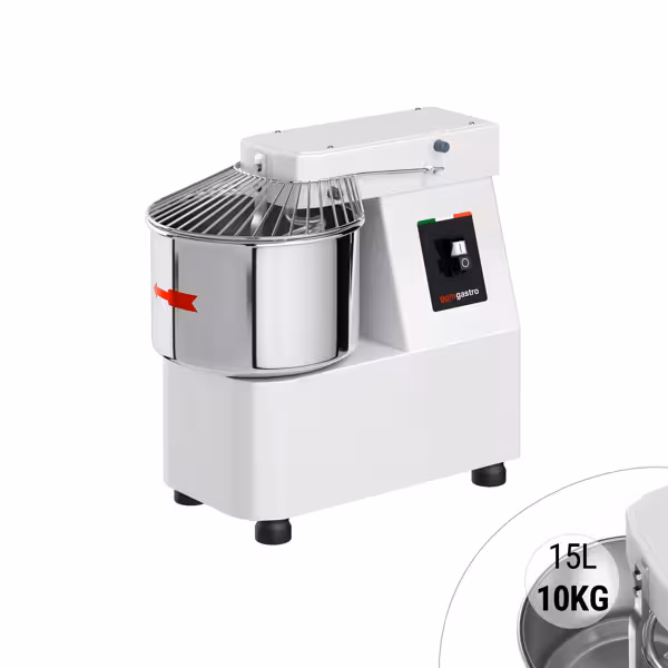 Teigknetmaschine - 15 Liter / 10 kg - mit festem Kessel