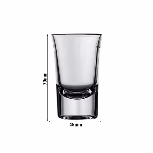 (6 stuks) shotglazen - BUDGETLINE - 35ml