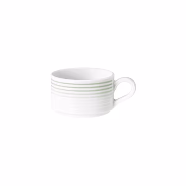 (6 pcs) BLUES Series Espresso Cups – Porcelain, Sage green – 90 ml