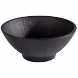 (6 stuks) Kom - NERO - Melamine - 0,5L - rond - Ø160mm - stapelbaar - Zwart