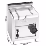 Commercial gas tilting bratt pan - 60 litres - 14.5 kW