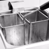 Cocedor de pasta - 8 + 8 litros - 6,5 kW - con grifo de vaciado - incl. 8 cestas