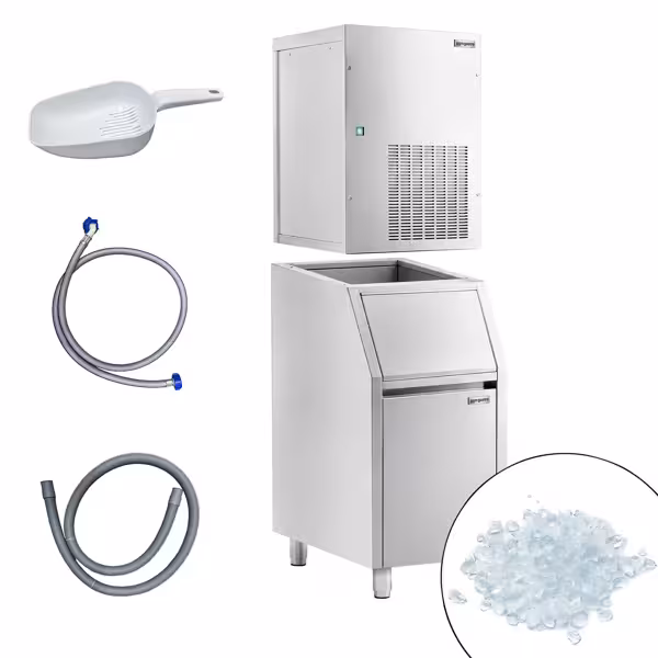 Modulaire vlokijsmachine Premium PLUS - 270 kg/24, inclusief ijsvoorraadbak van 100 kg
