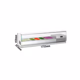 Countertop Prep Well / Refrigerated Topping Unit PREMIUM PLUS - 1733x353mm - 7x GN 1/4