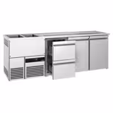 Biertheke PREMIUM - 2500x700mm - 2 Türen mit 2 Schubladen
