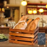 صندوق عرض خشبي - SUPERBOX - خشب - 350x290mm - الارتفاع: 200mm - مناسب لـ GN 1/2